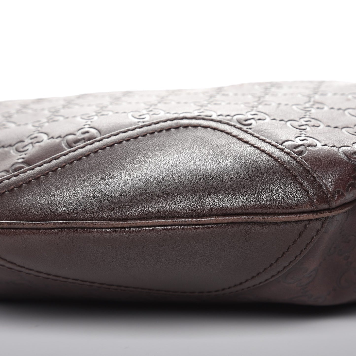 Guccissima Large Princy Hobo Dark Brown