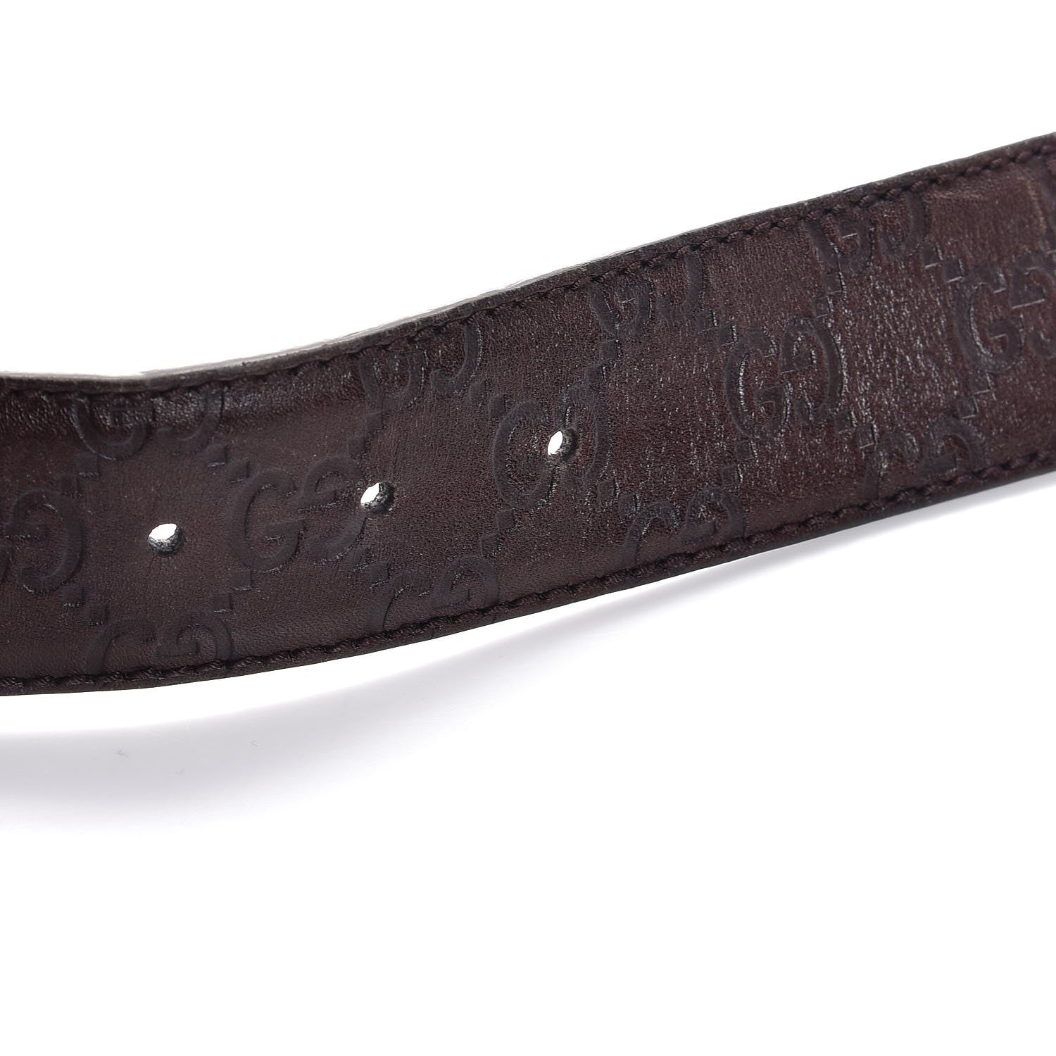 Gucci Guccissima Interlocking G Belt 85 34 Brown 7 of 7