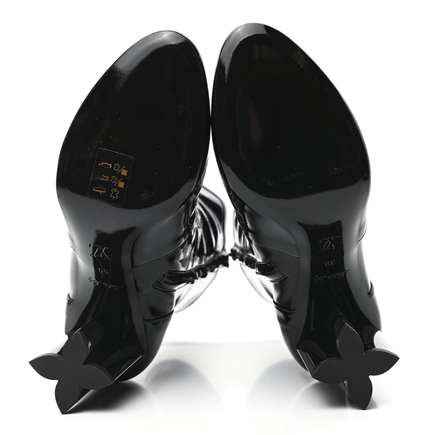 Louis Vuitton Patent Silhouette Ankle Boots 39 Black 5 of 7
