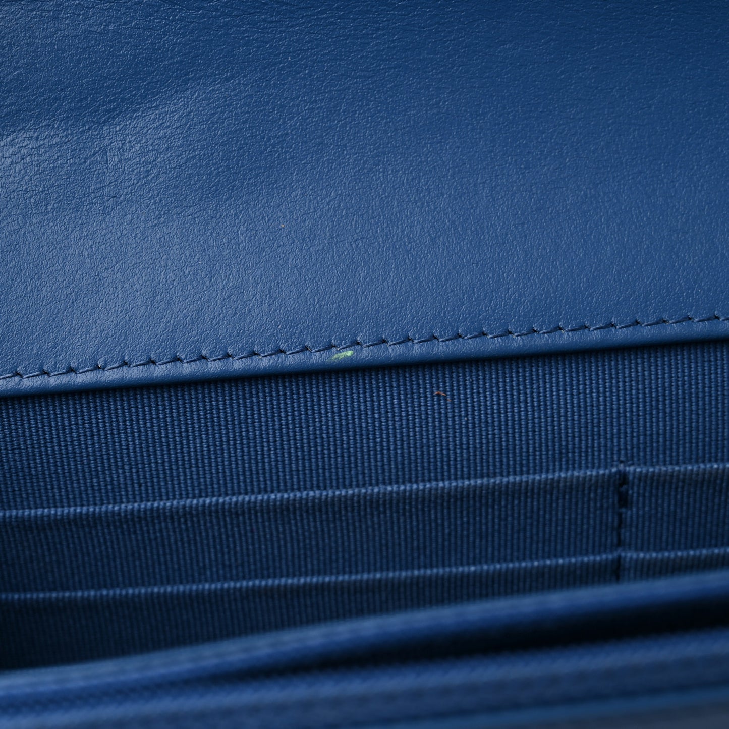 Denim Quilted Chanel 19 Wallet On Chain WOC Blue
