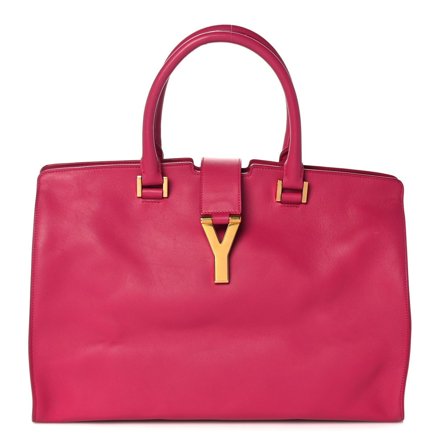 Saint Laurent Calfskin Medium Classic Y Cabas Fuchsia 1 of 12