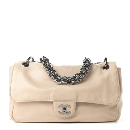 Chanel Lambskin Medium Soft and Chain Flap Beige 1 of 14