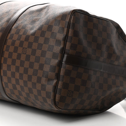 Louis Vuitton Damier Ebene Keepall Bandouliere 55 8 of 9