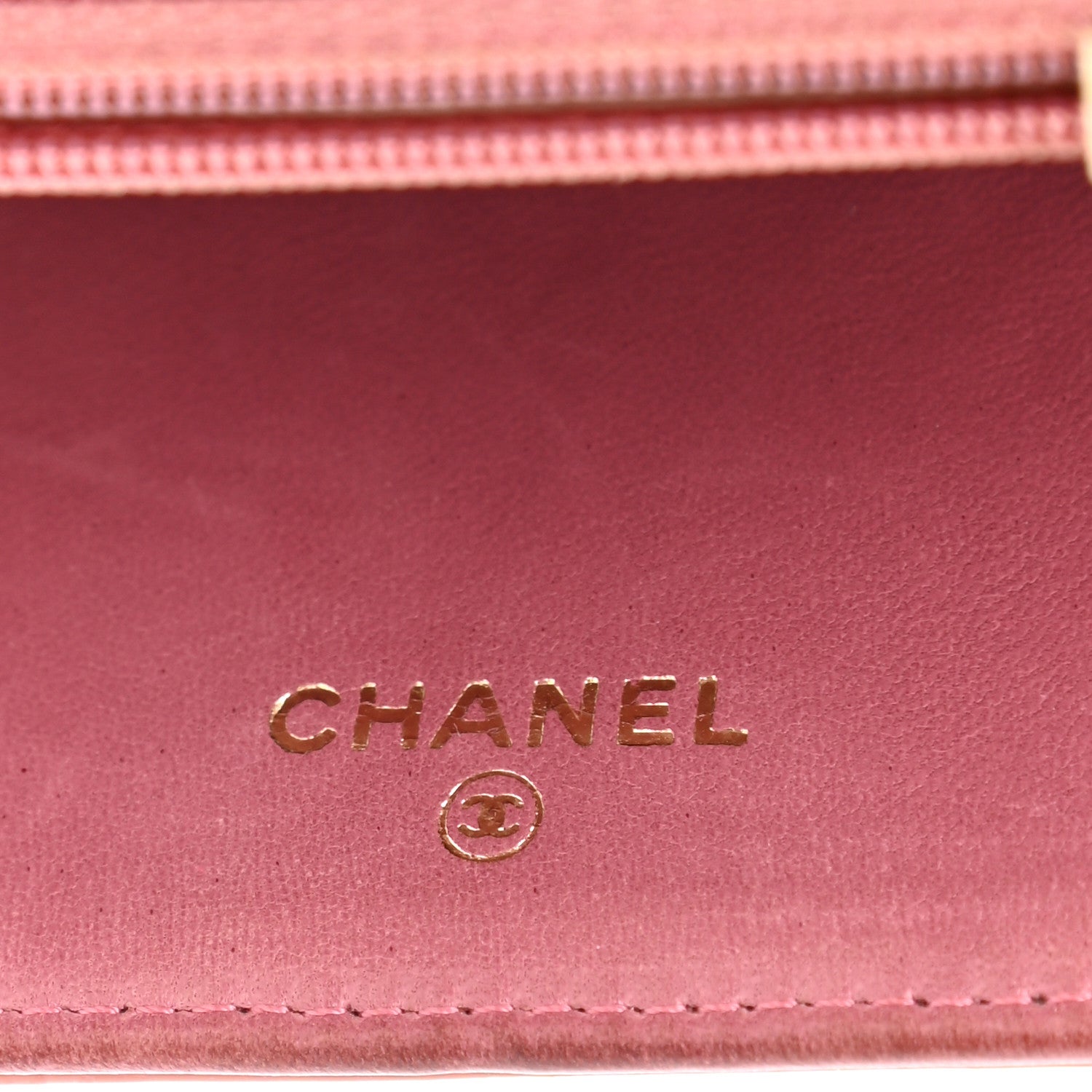 Chanel Patent Square Quilted CC Wristlet Long Wallet Pink 6 of 10