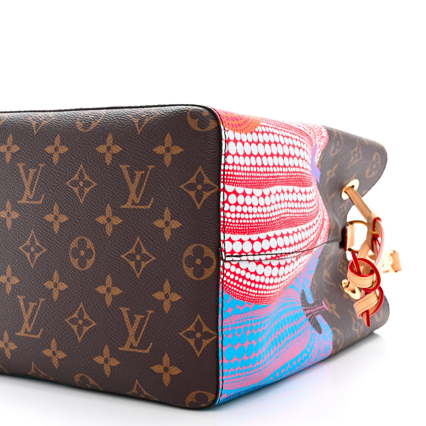 LV X YK Monogram Kusama Pumpkin Neonoe MM