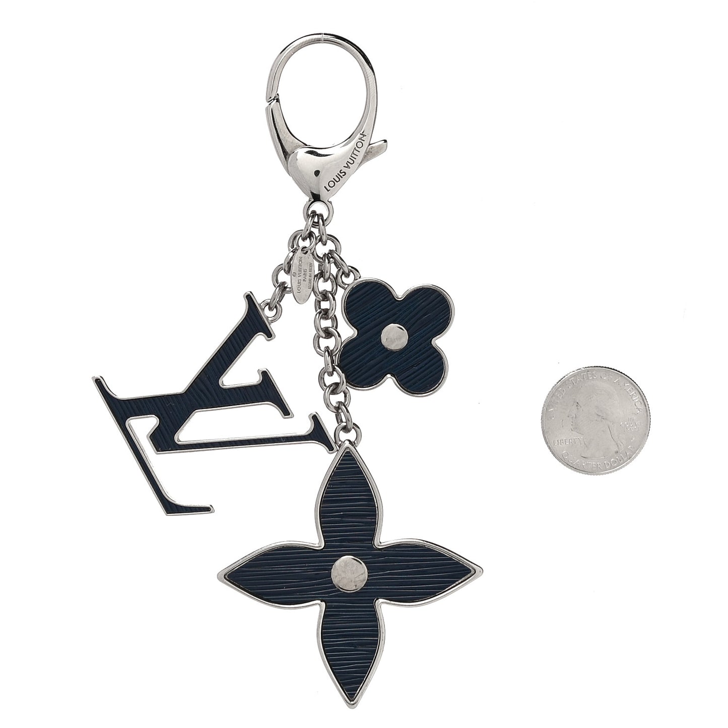 Fleur d Epi Bag Charm Indigo