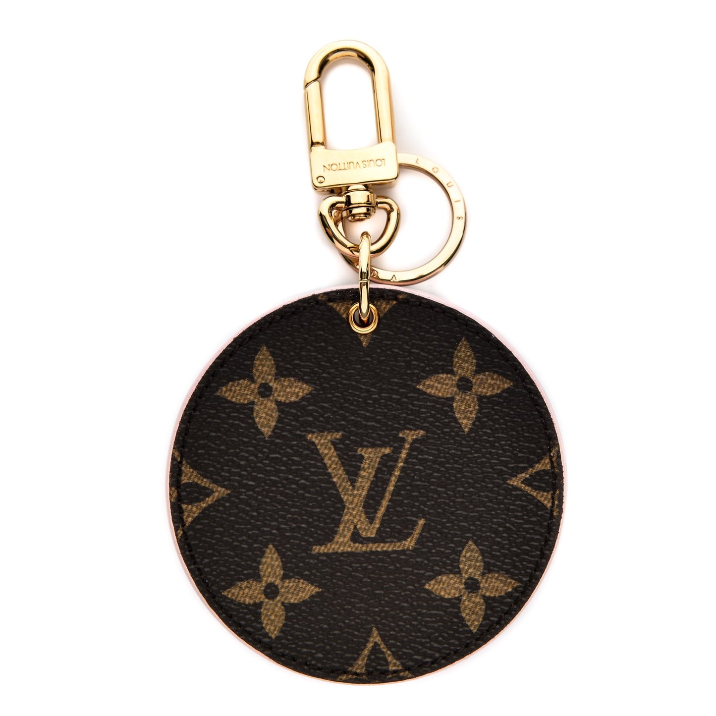 Monogram LV Mirror Key Holder Rose Ballerine