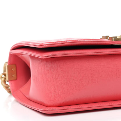 Chanel Caviar Quilted Medium Boy Flap Pink 7 of 8