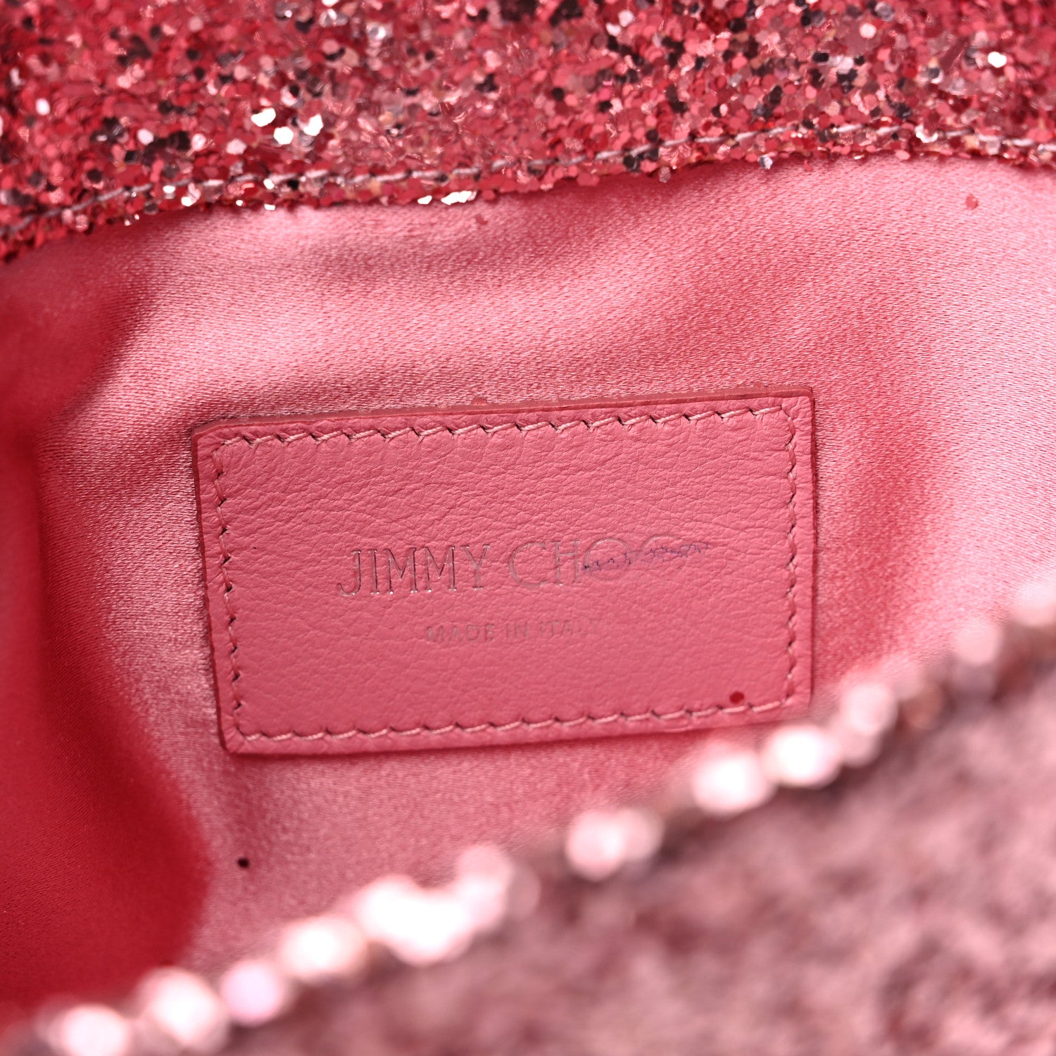 Jimmy Choo Glitter Crystal Galactica Titania Clutch Candyfloss 7 of 11