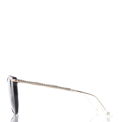 Gucci Crystal Bamboo Cat Eye GG 3777/N/F/S Sunglasses Gold 2 of 9