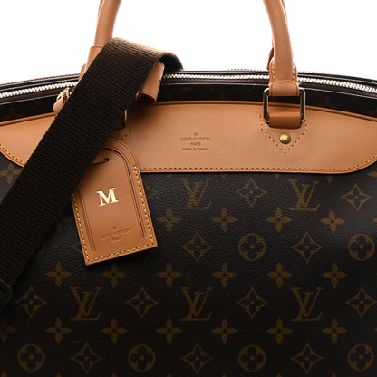 Louis Vuitton Monogram Alize 2 Compartment Luggage Travel Bag 8 of 10