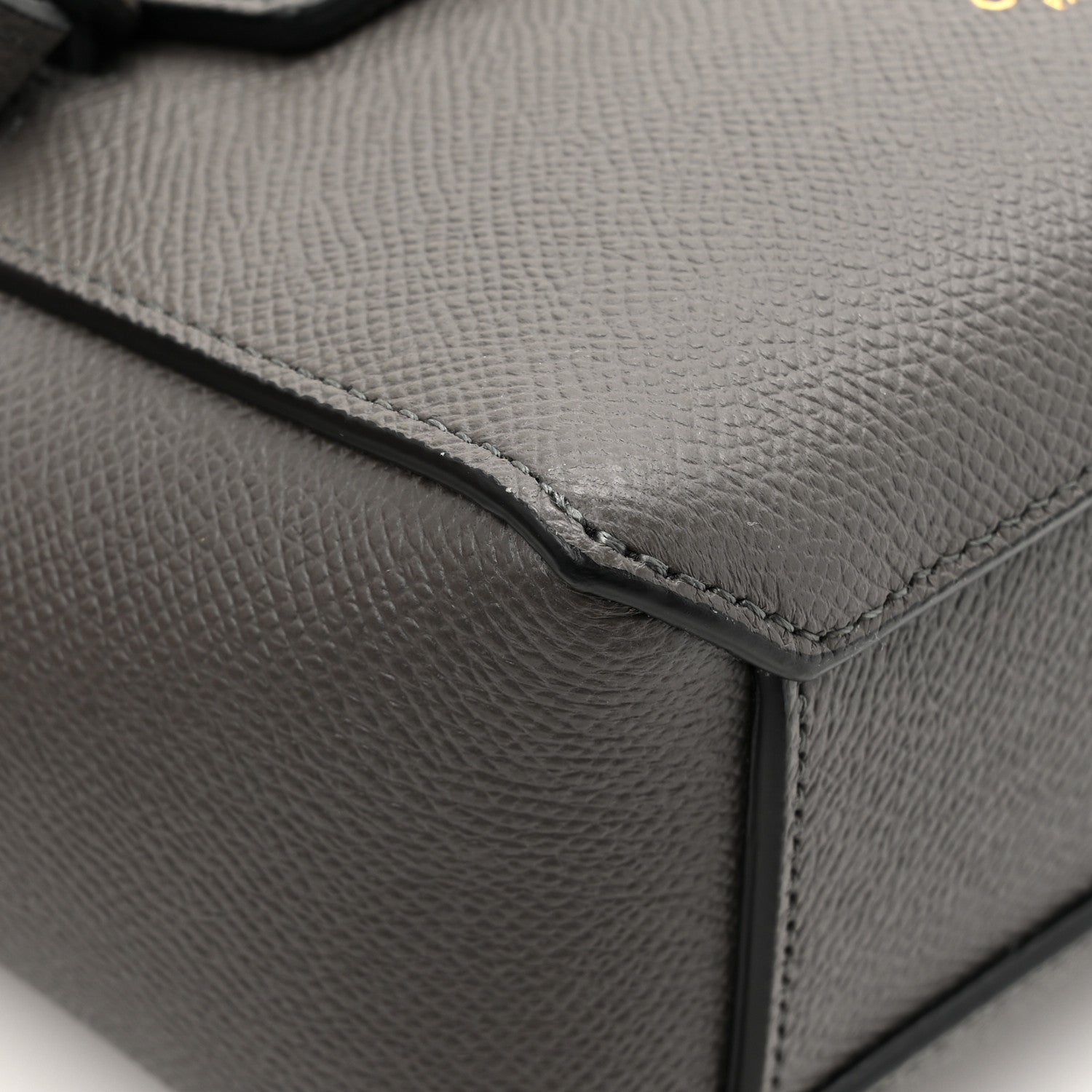 Celine Grained Calfskin Pico Belt Bag Grey 11 of 14