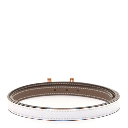 Hermes Epsom Swift 13mm Focus Belt 80 Etoupe White 2 of 6