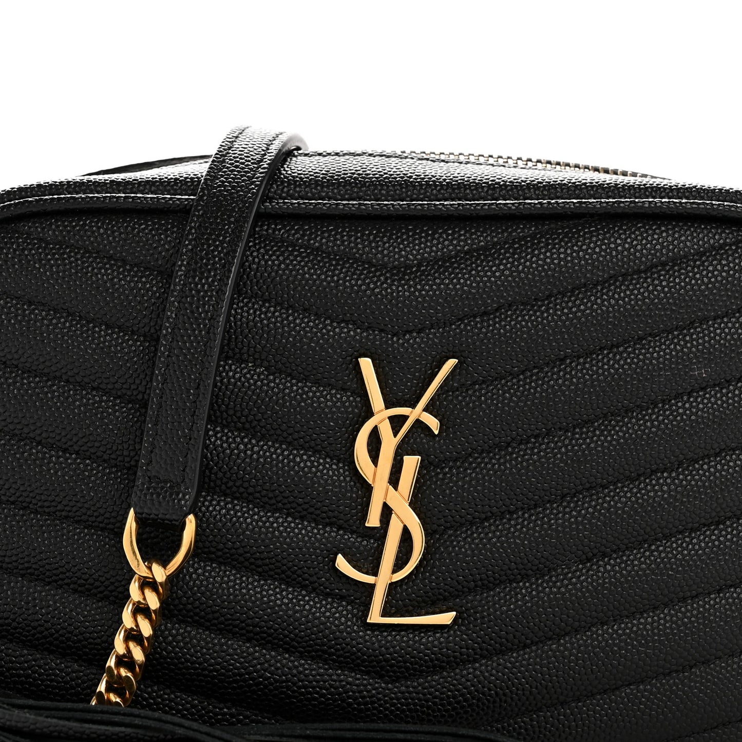 Grain De Poudre Matelasse Monogram Mini Lou Camera Bag Black