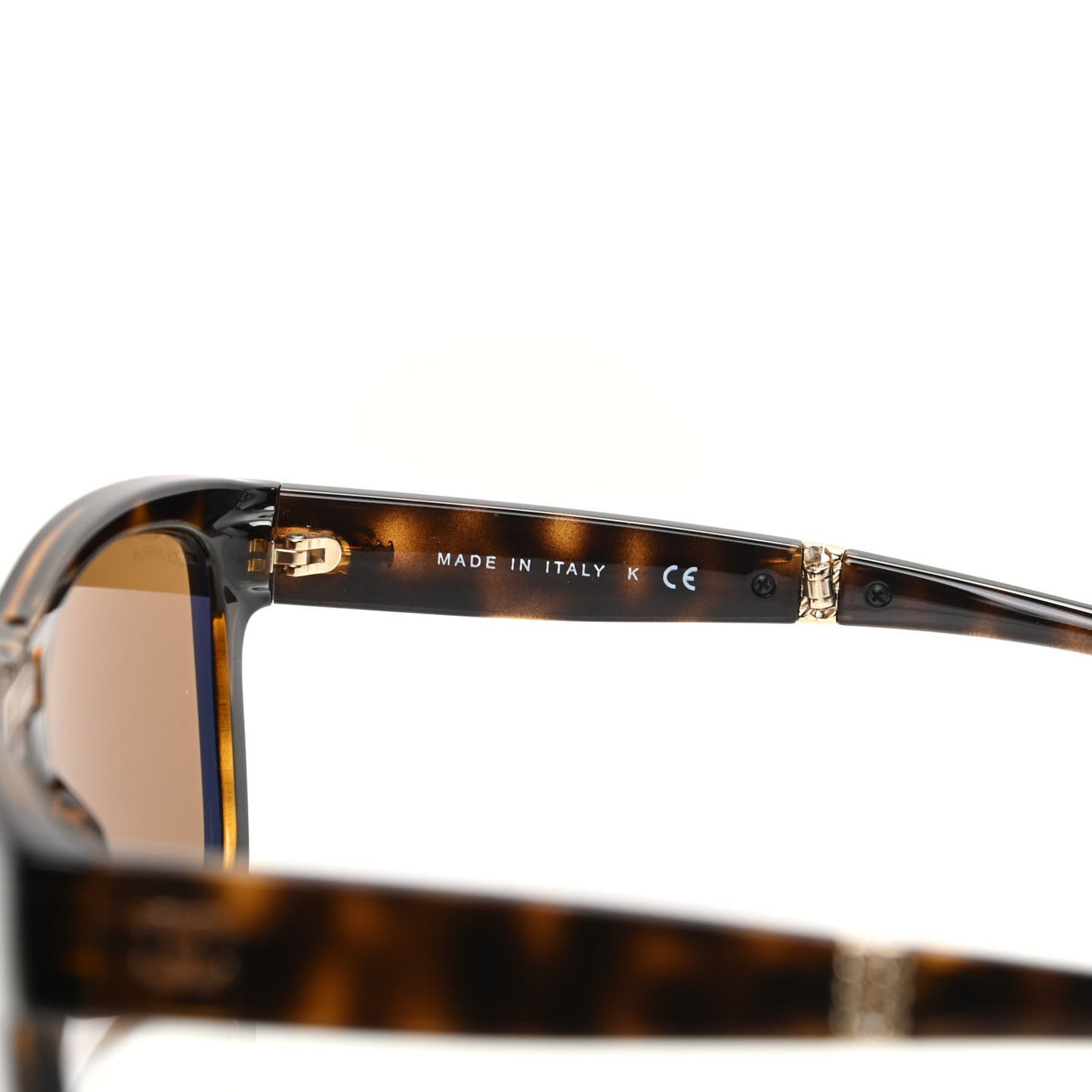 Nylon Metal Square Folding Sunglasses 6053 Tortoise