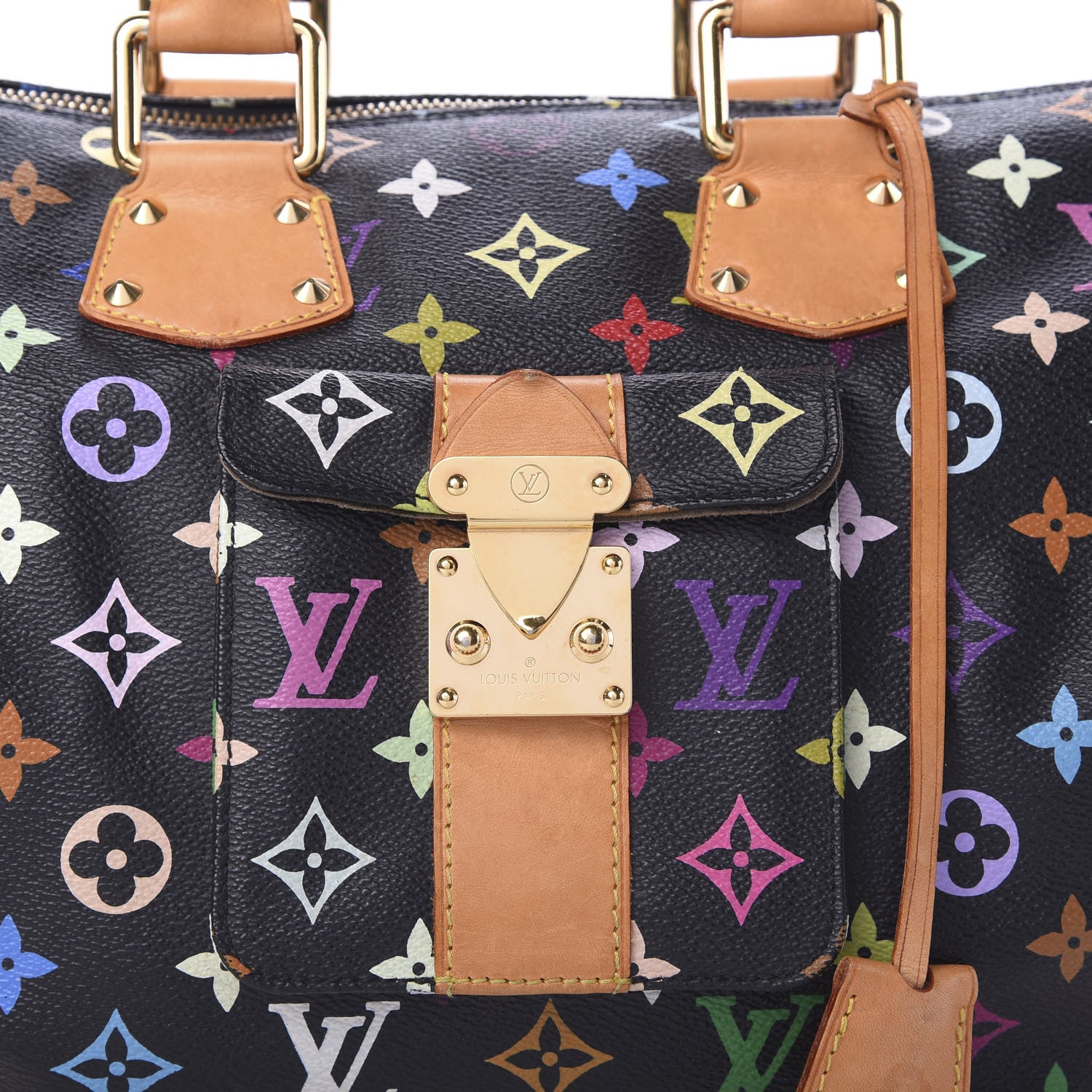 Louis Vuitton Monogram Multicolor Speedy 30 Black 7 of 16