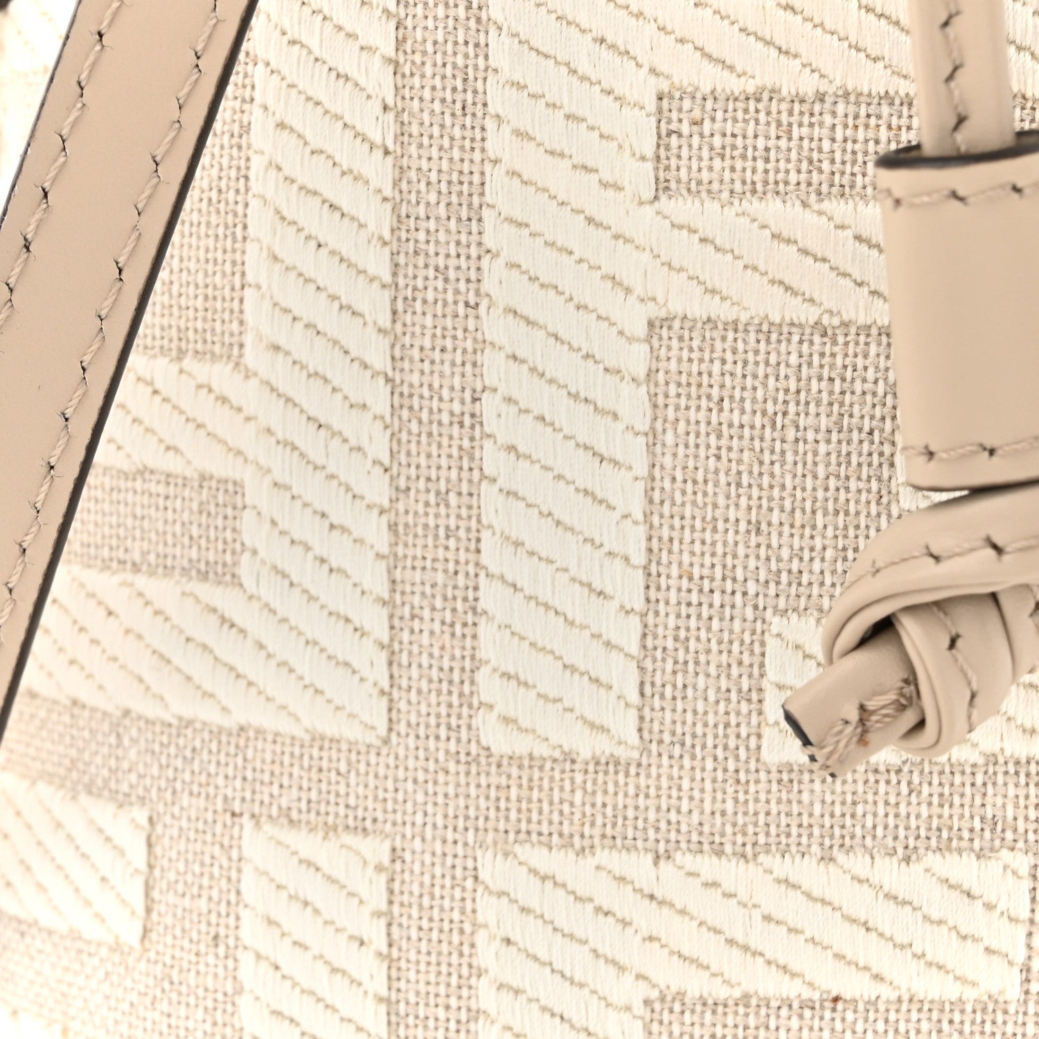 Fendi Canvas Nappa F is Fendi FF Embroidered Mini Mon Tresor Bucket Bag White Nuvola 8 of 10