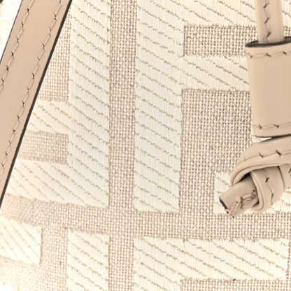 Fendi Canvas Nappa F is Fendi FF Embroidered Mini Mon Tresor Bucket Bag White Nuvola 8 of 10