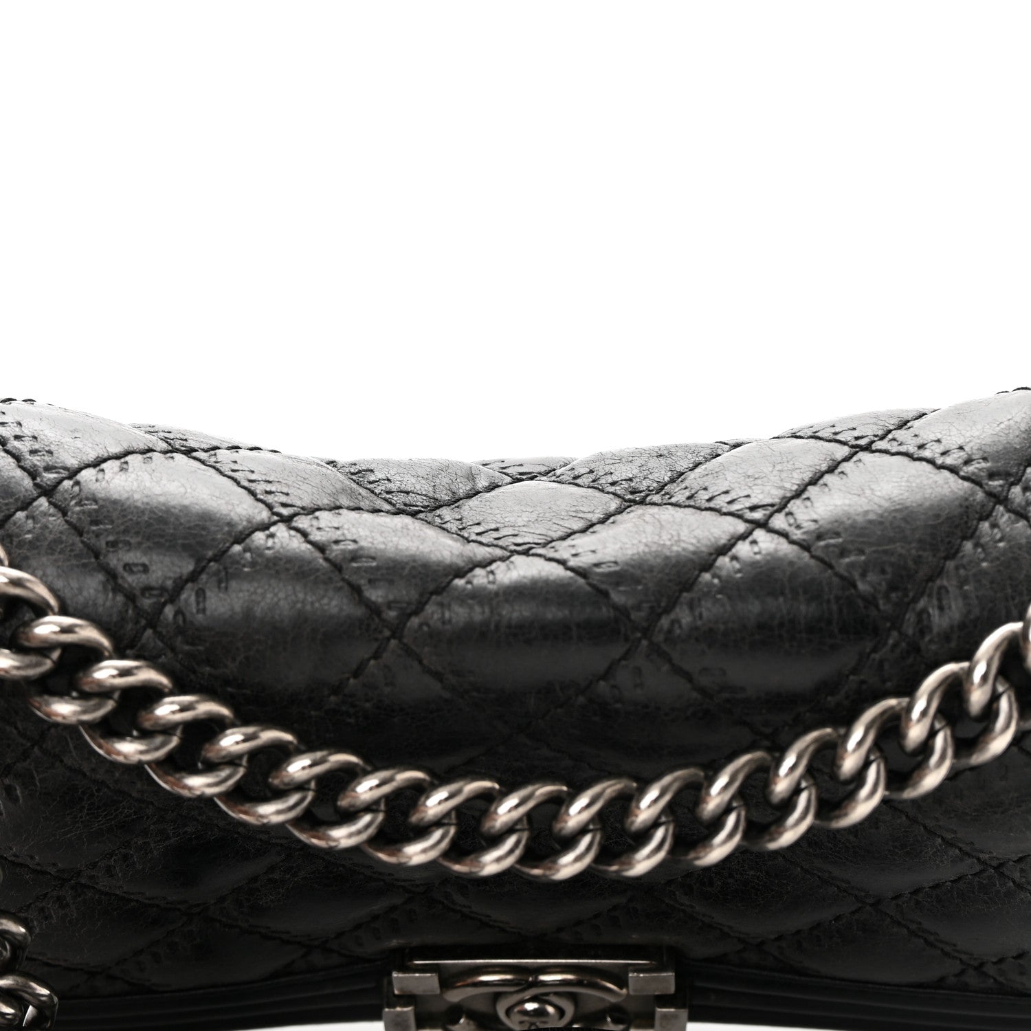 Chanel Calfskin Double Stitch Medium Boy Flap Black 16 of 16