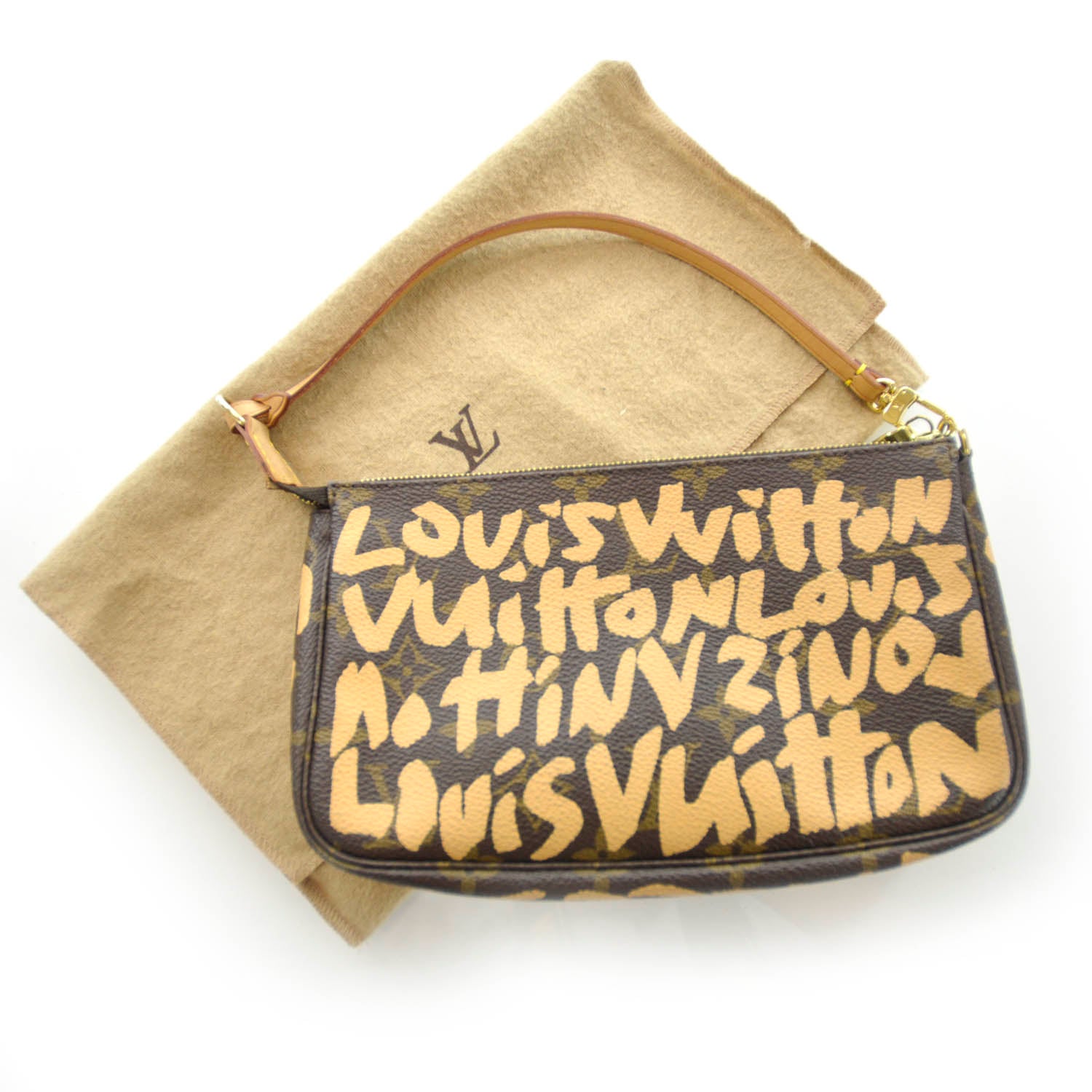 Louis Vuitton Monogram Graffiti Pochette Accessories Peach 3 of 10