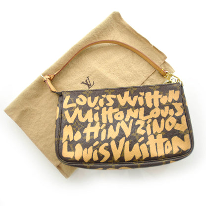 Louis Vuitton Monogram Graffiti Pochette Accessories Peach 3 of 10