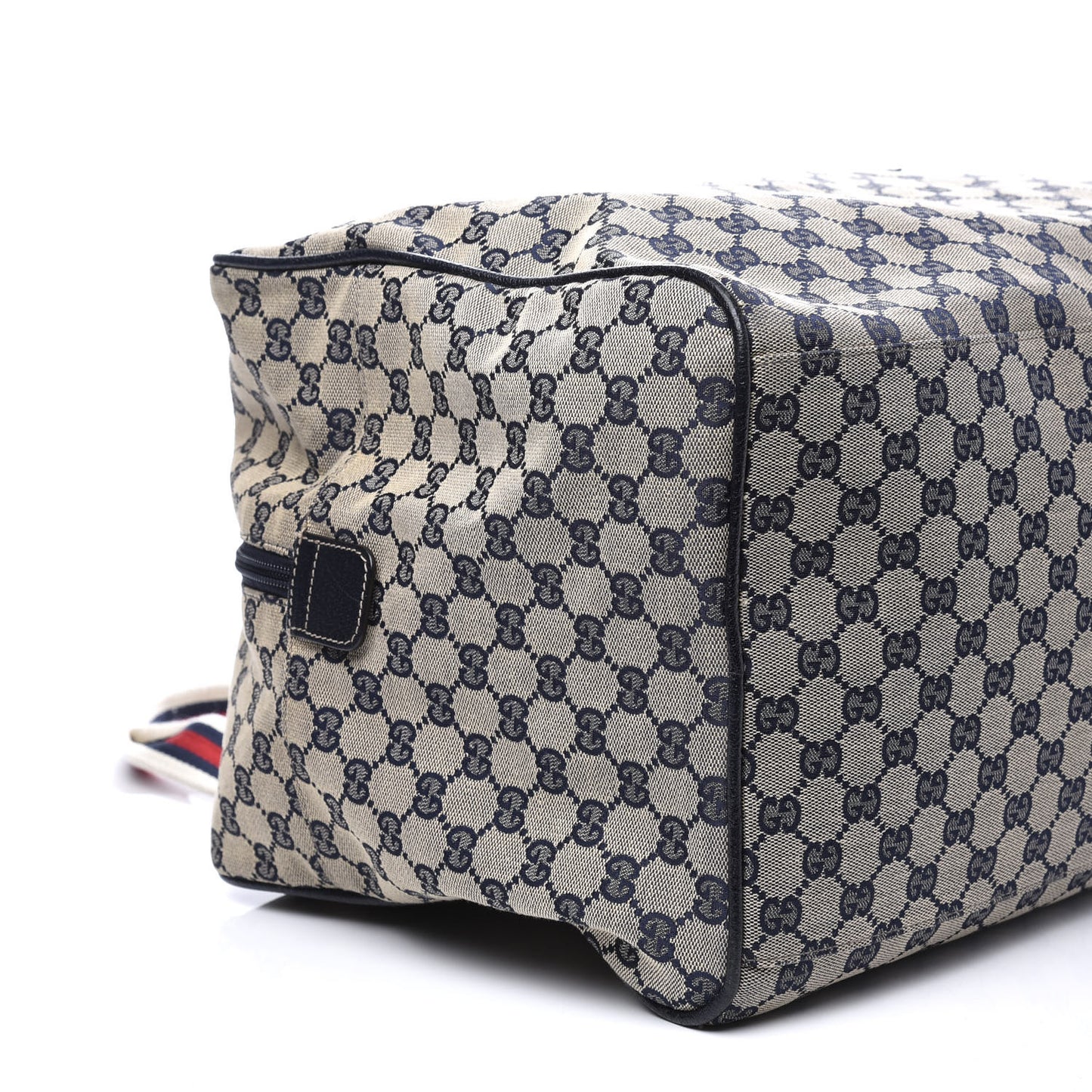 GG Monogram Web Medium Collapsable Carry On Duffle Navy