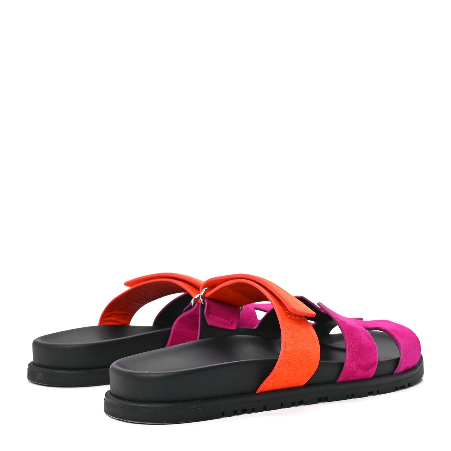 Suede Goatskin Womens Chypre Sandals 38 Rose Chapas Orange Synthetique