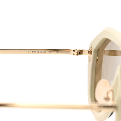 Fendi FF Fabulous Shield Sunglasses FF M0039/G/S White 7 of 9
