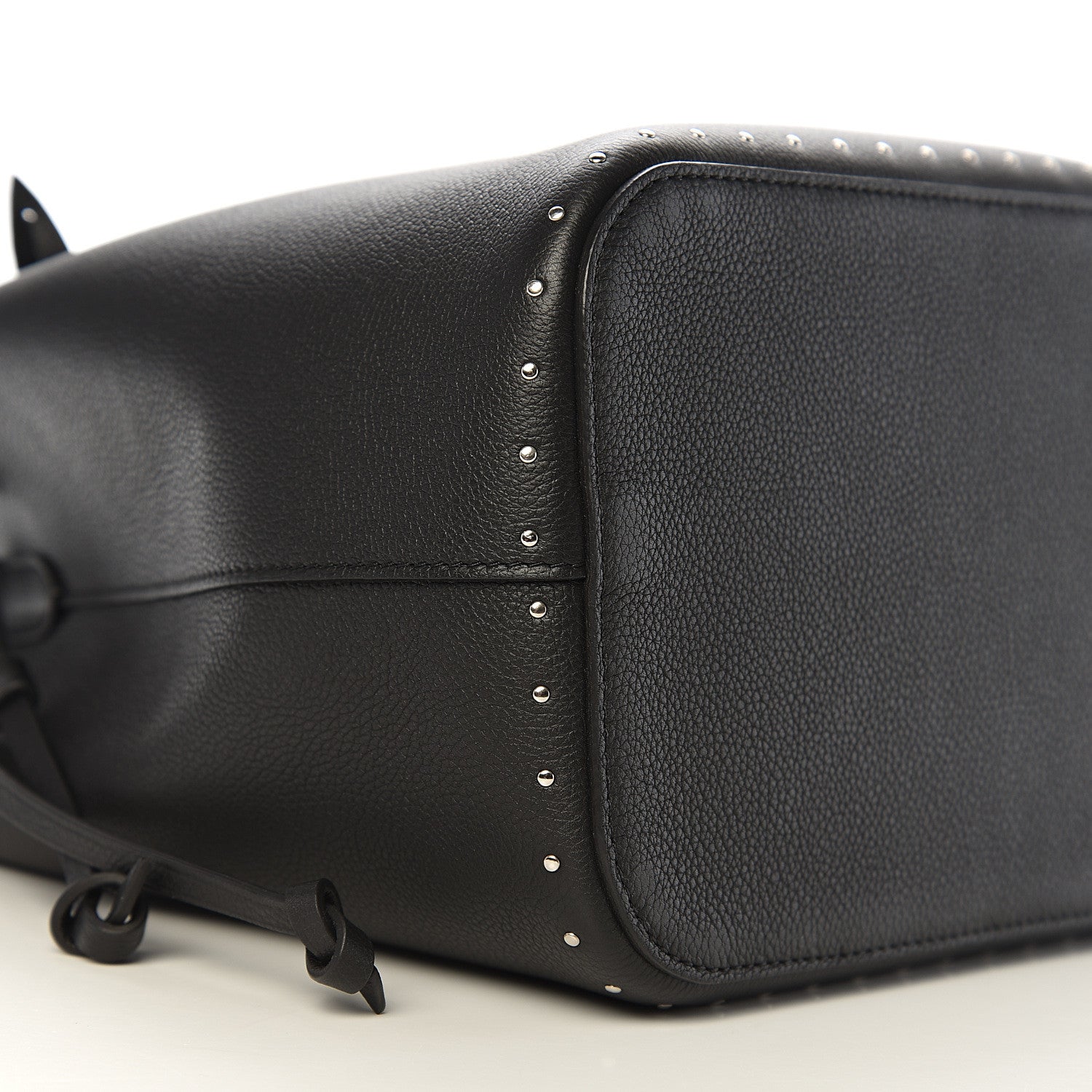 Louis Vuitton Soft Calfskin Lockme Studs Bucket Black 6 of 10