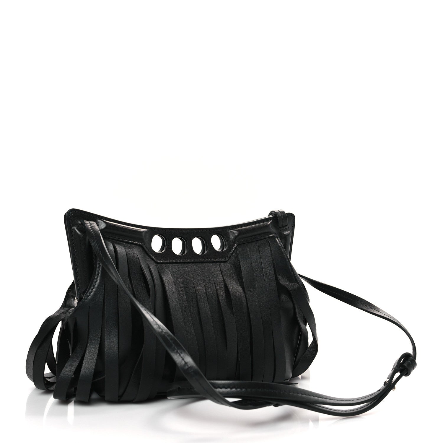 Alexander McQueen Calfskin Fringe Mini The Peak Bag 2 of 8