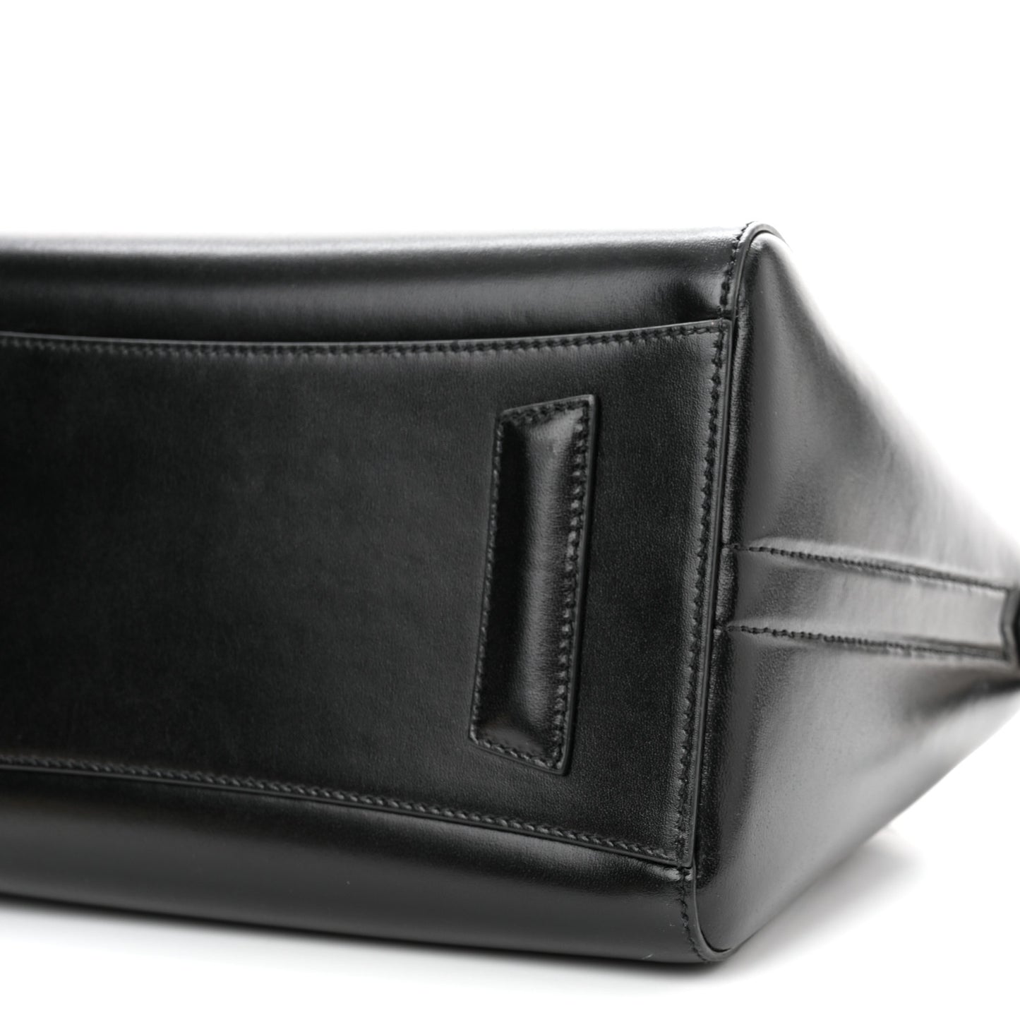 Shiny Lord Calfskin Small Antigona Black