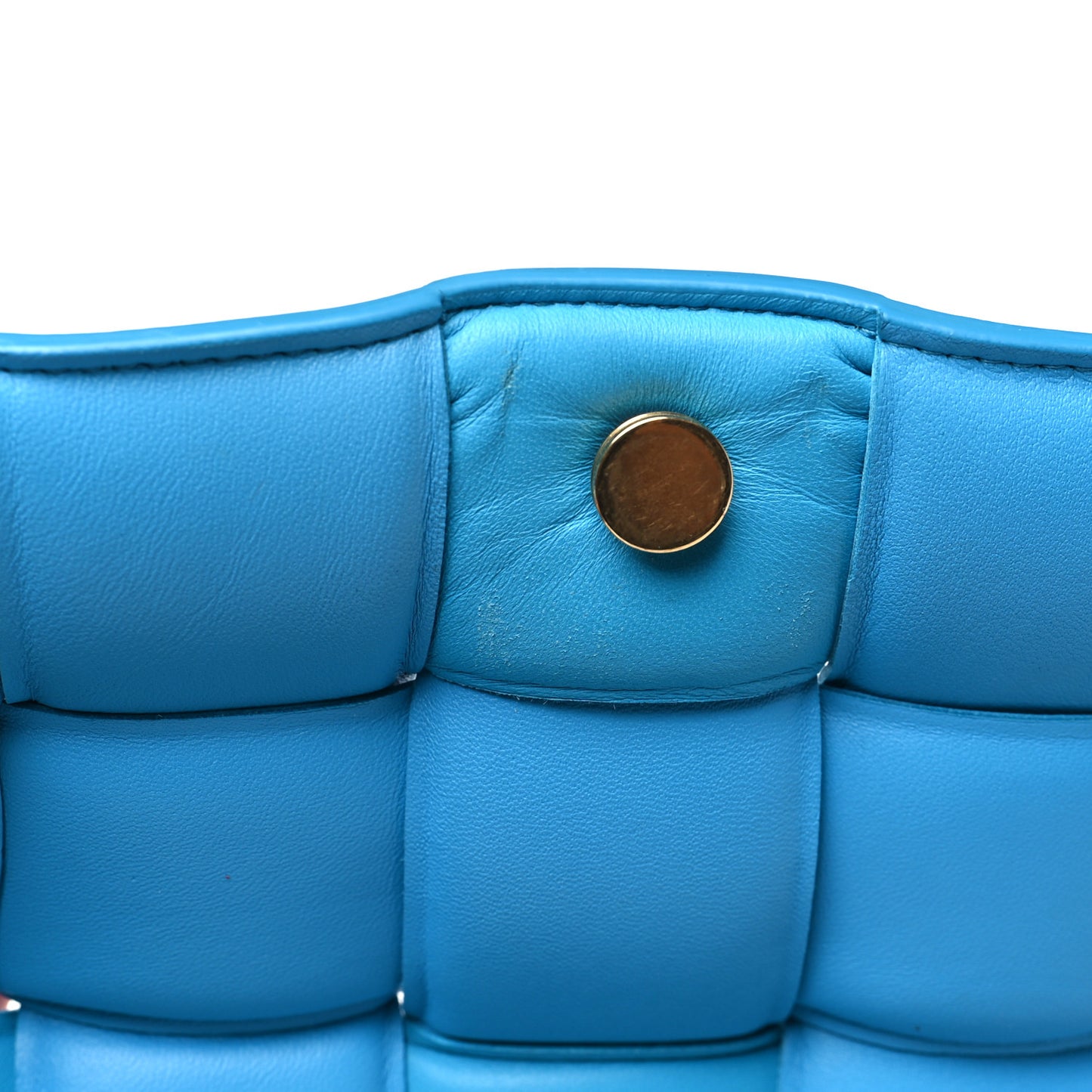 Nappa Maxi Intreccio Padded Cassette Crossbody Bag Pool