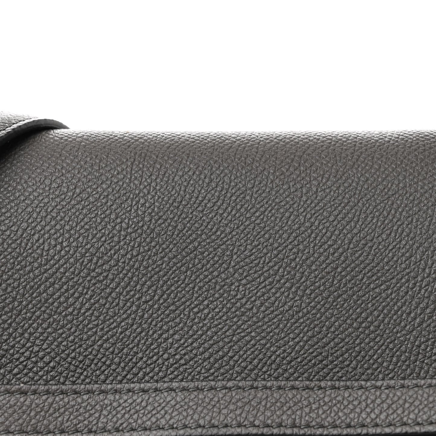 Baby Grained Calfskin Micro Belt Bag Grey