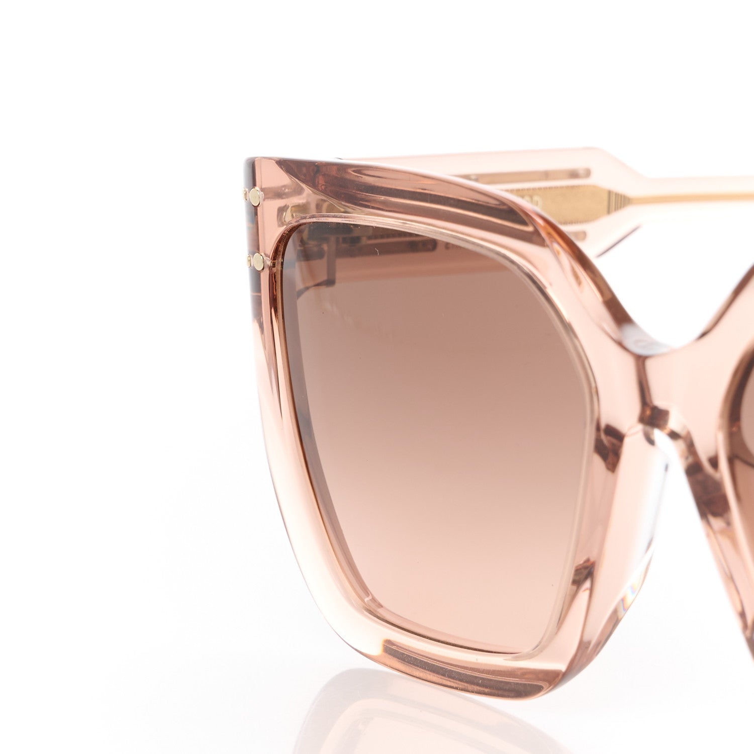 Christian Dior Acetate Diorsignature S10F Square Sunglasses Transparent Pink 8 of 9