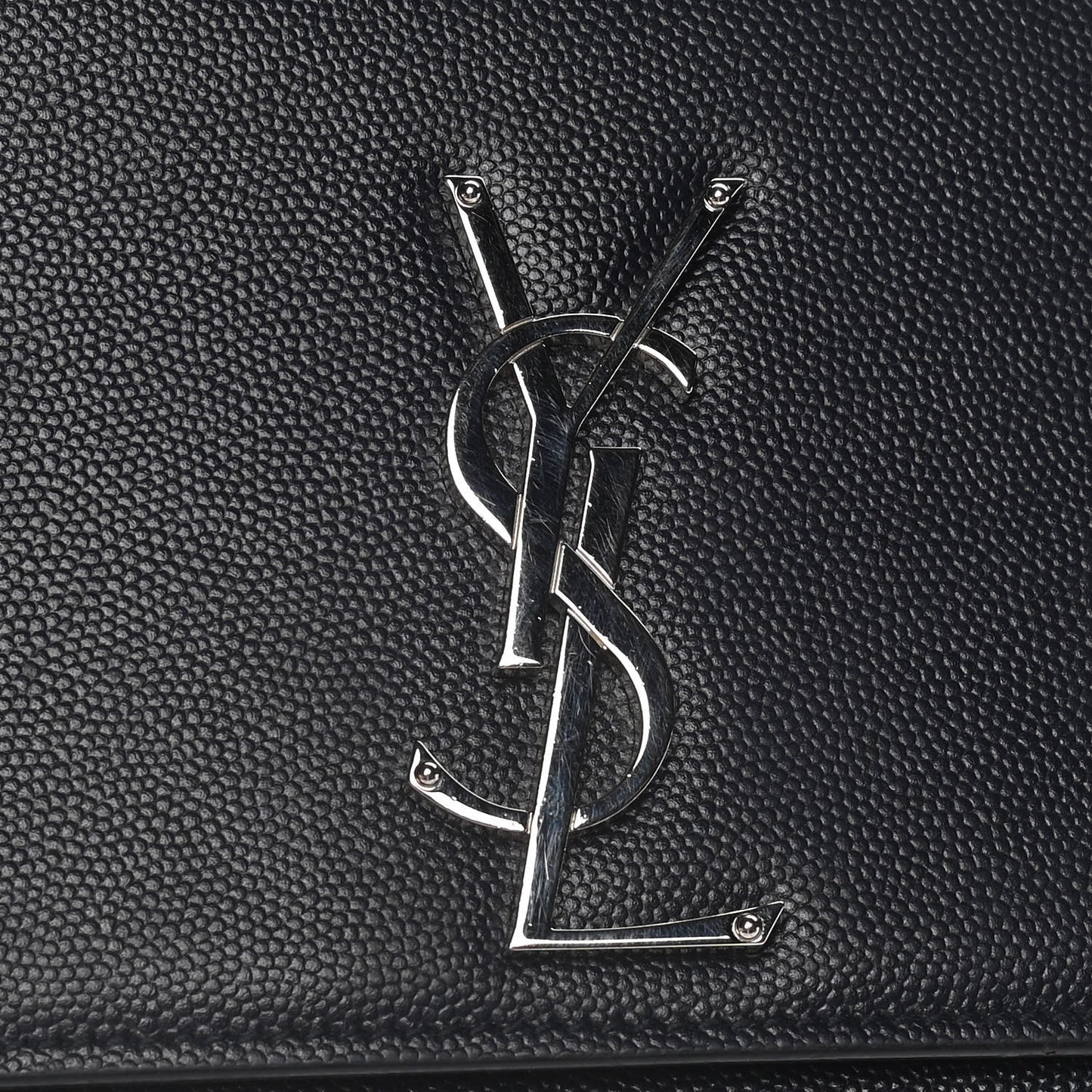 Grain De Poudre Medium Classic Monogram Kate Satchel Deep Marine