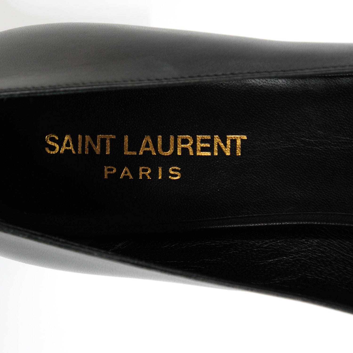 Saint Laurent Leather Classic Paris 80 Cap Toe Escarpin Pumps 37.5 Black 7 of 7