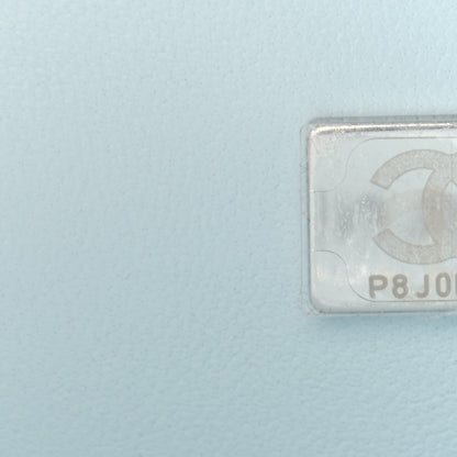 Chanel Caviar Quilted Medium Double Flap Light Blue 7 of 11