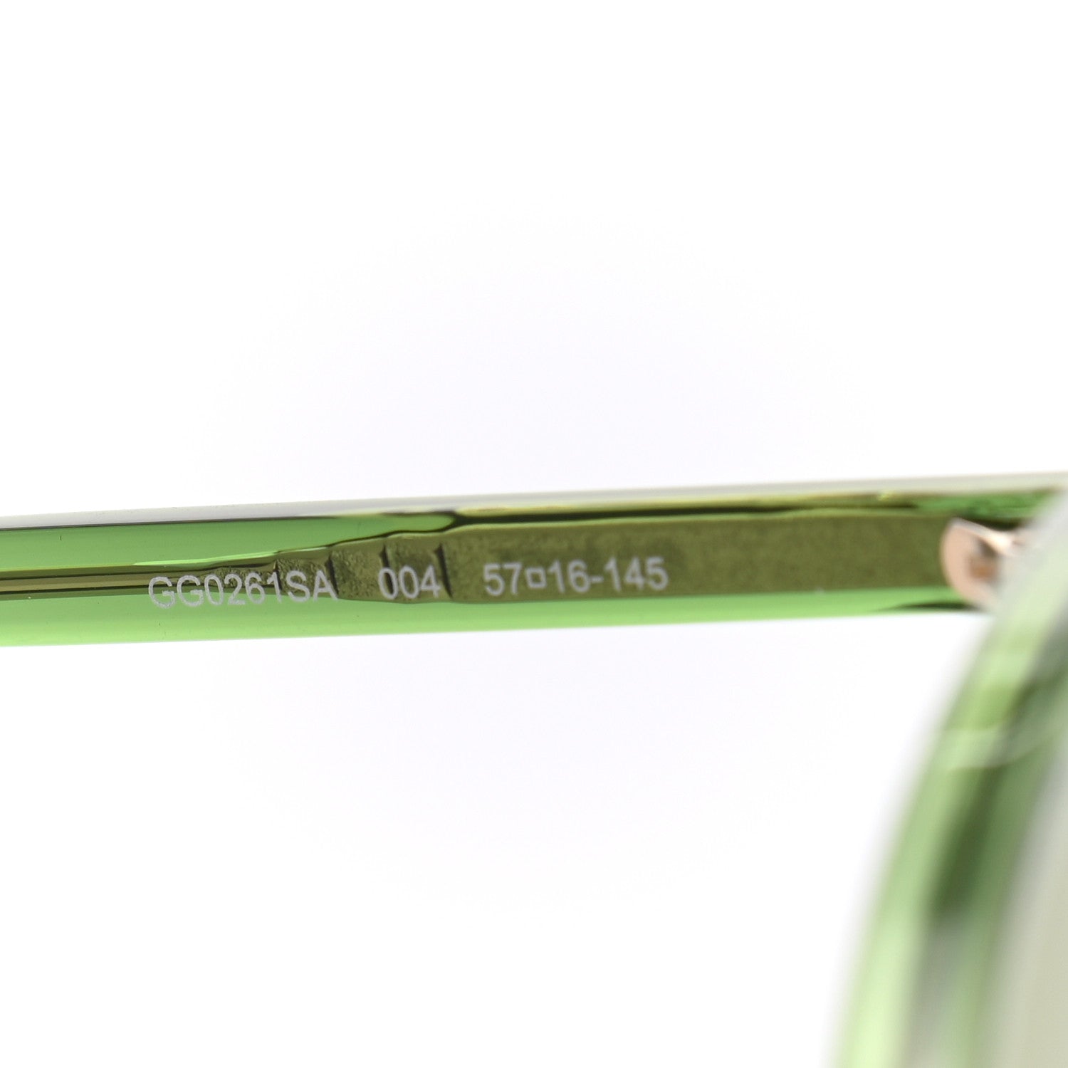 Gucci Acetate Sunglasses GG0261SA Green 6 of 8