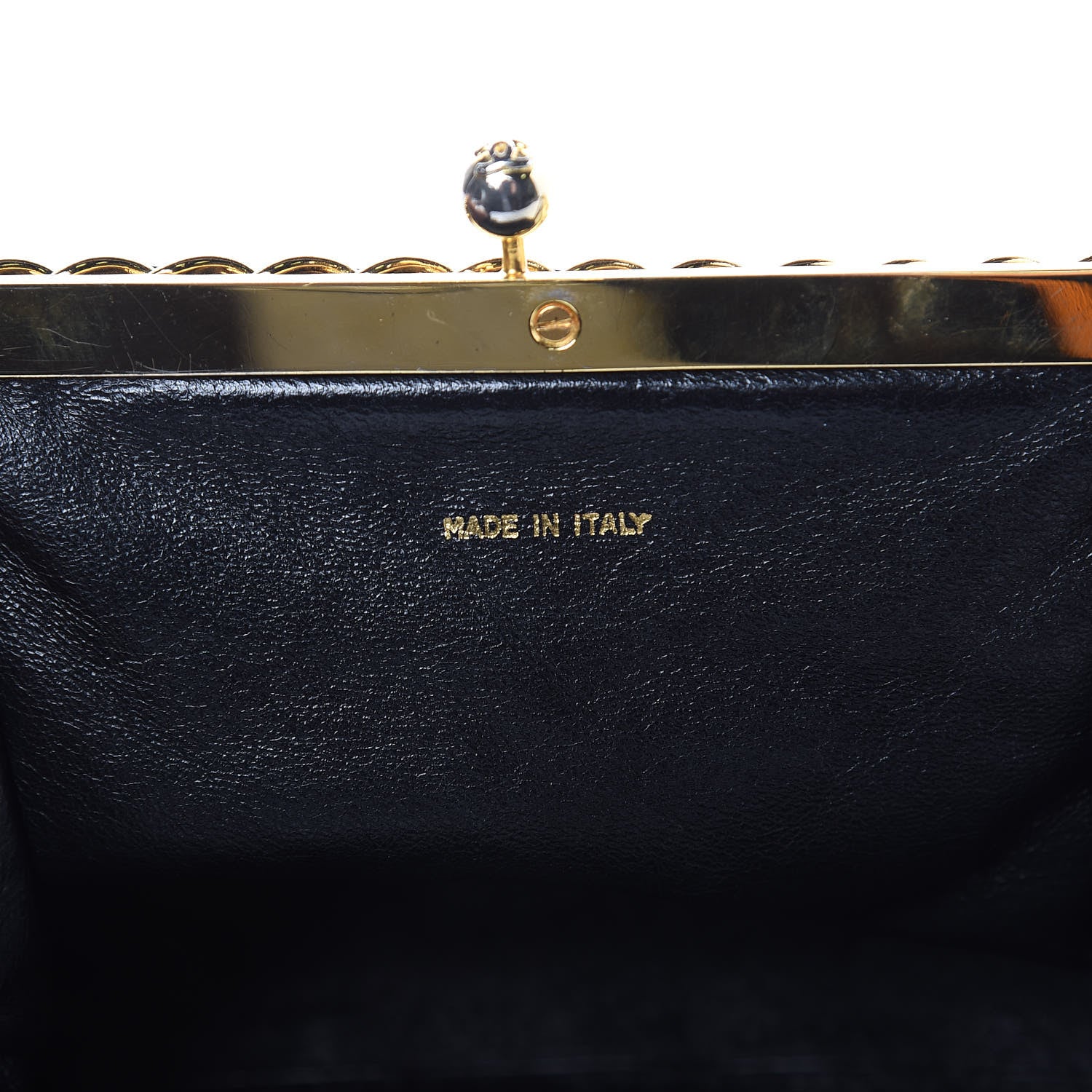 Chanel Lambskin Quilted Small Kisslock Evening Bag Black 7 of 15