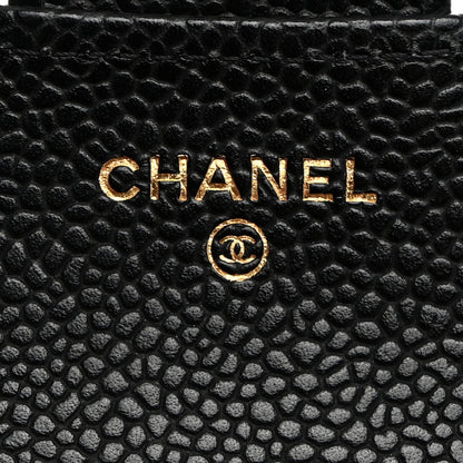 Chanel Caviar Quilted Compact Flap Wallet Black 6 of 8