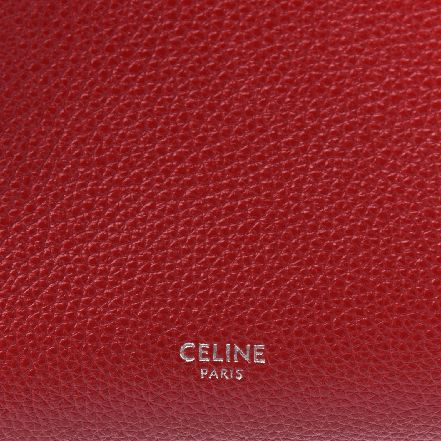 Celine Soft Grained Calfskin Small Sangle Bucket Bag Red 7 of 10