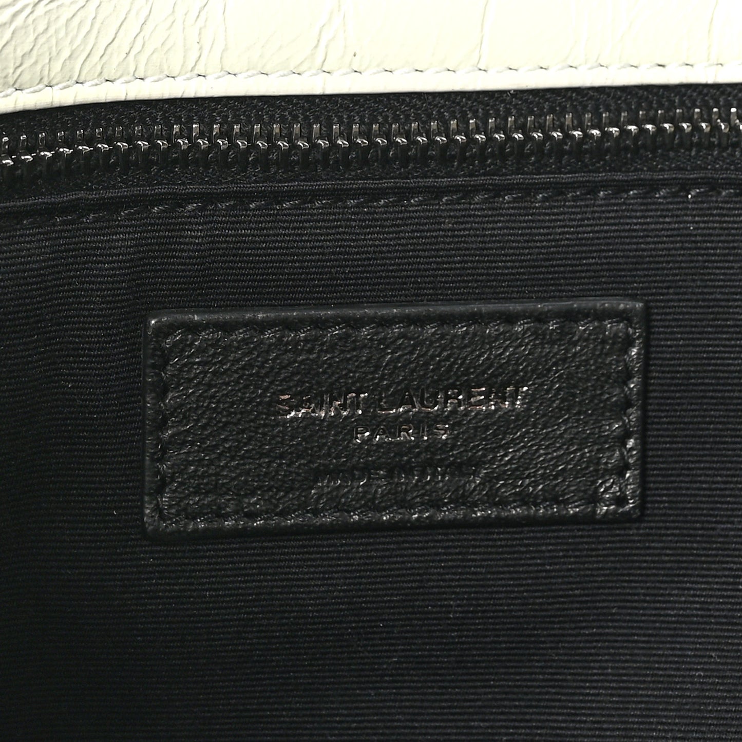 Crinkled Calfskin Matelasse Monogram Medium Niki Chain Satchel Ivory