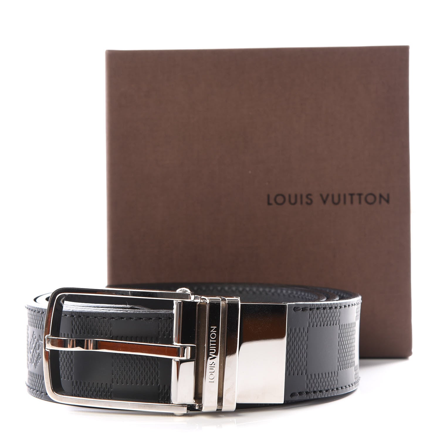 Louis Vuitton Damier Infini Calfskin 40mm Boston Belt 95 38 Black 6 of 6