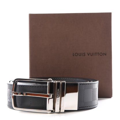Louis Vuitton Damier Infini Calfskin 40mm Boston Belt 95 38 Black 6 of 6
