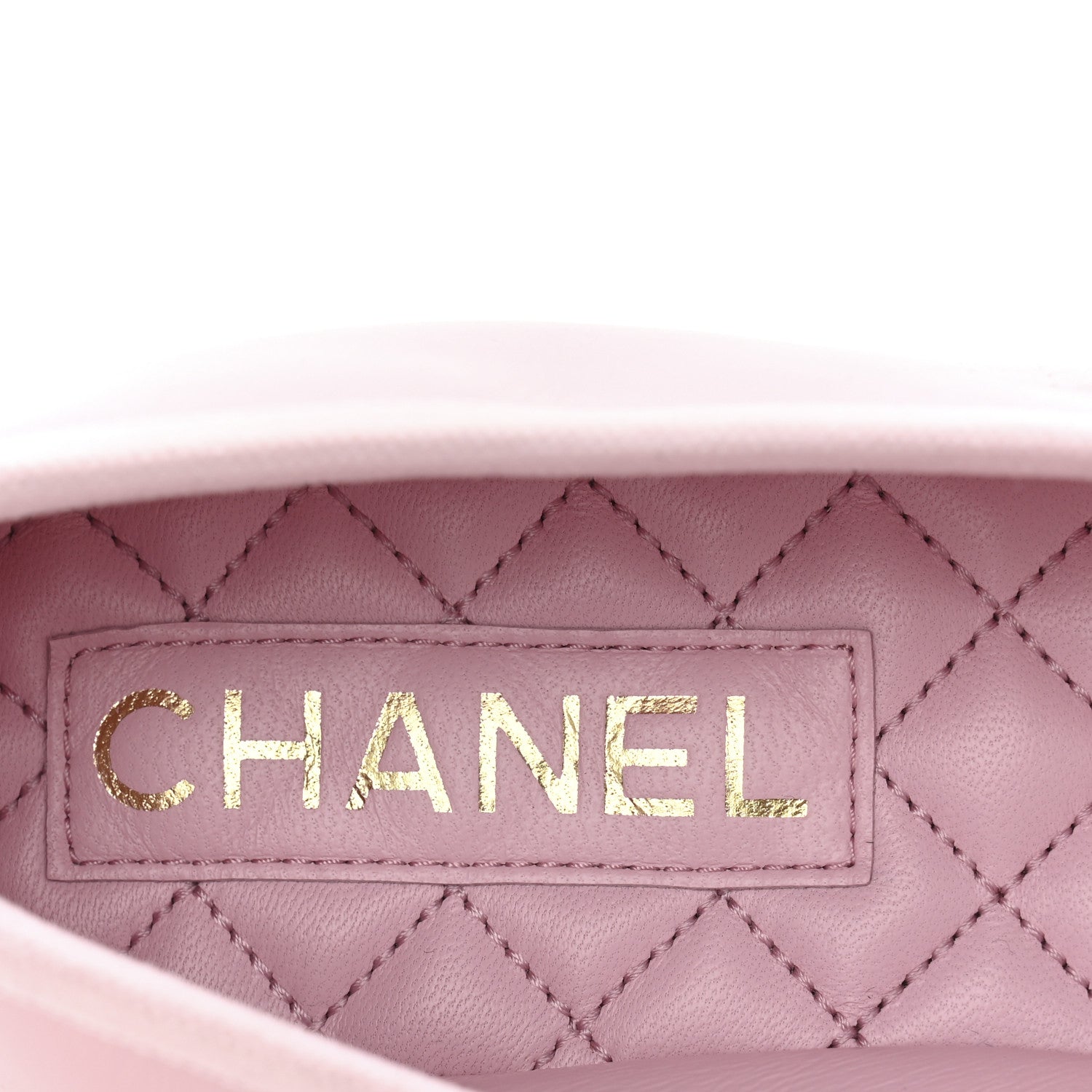 Chanel Lambskin Mary Jane Flats 37.5 Light Pink 8 of 9