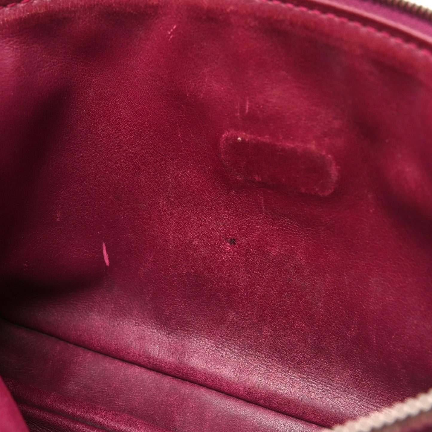 Monogram Charms Pochette Accessories Bag Fuchsia