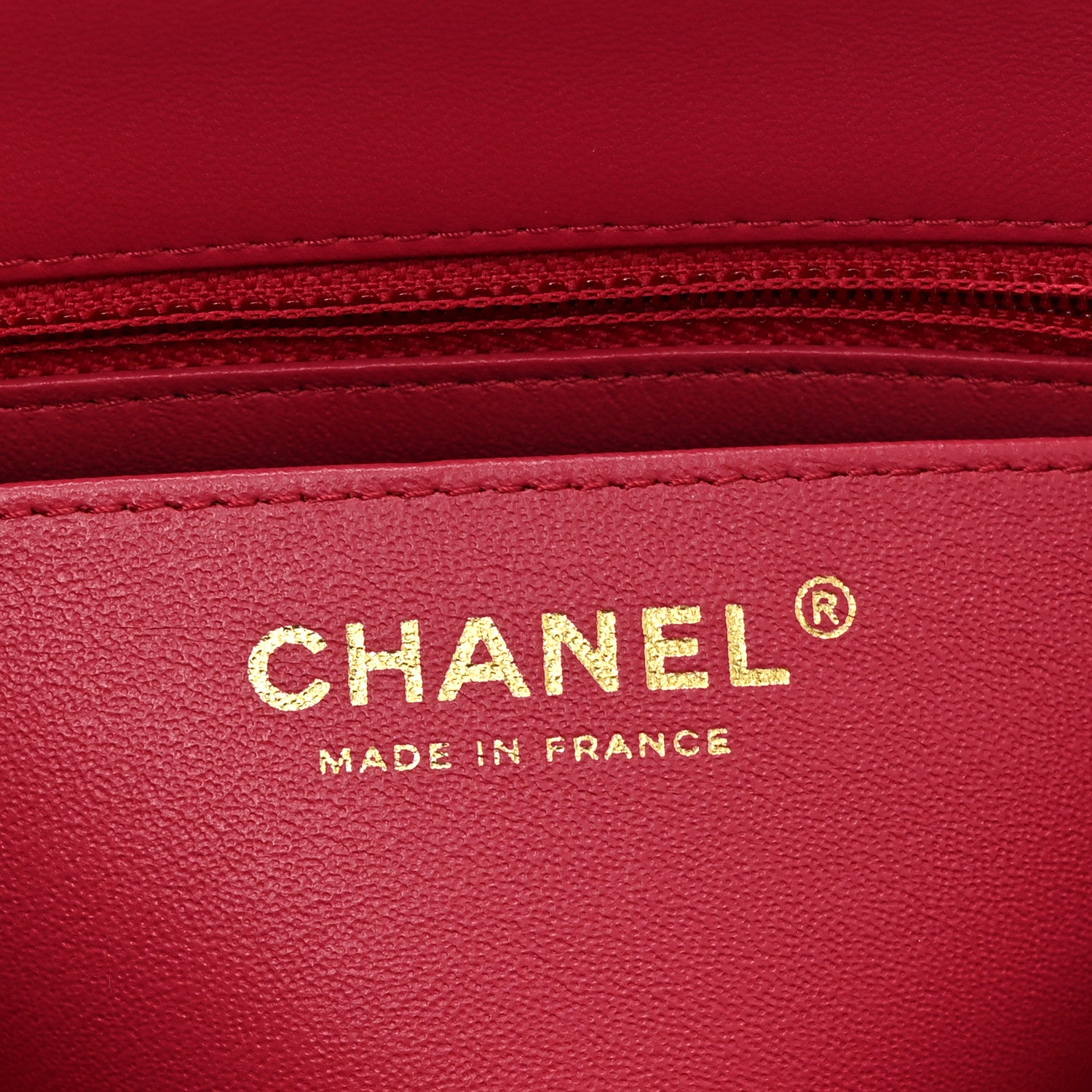 Chanel Lambskin Chevron Quilted Mini Square Flap Fuchsia 6 of 11