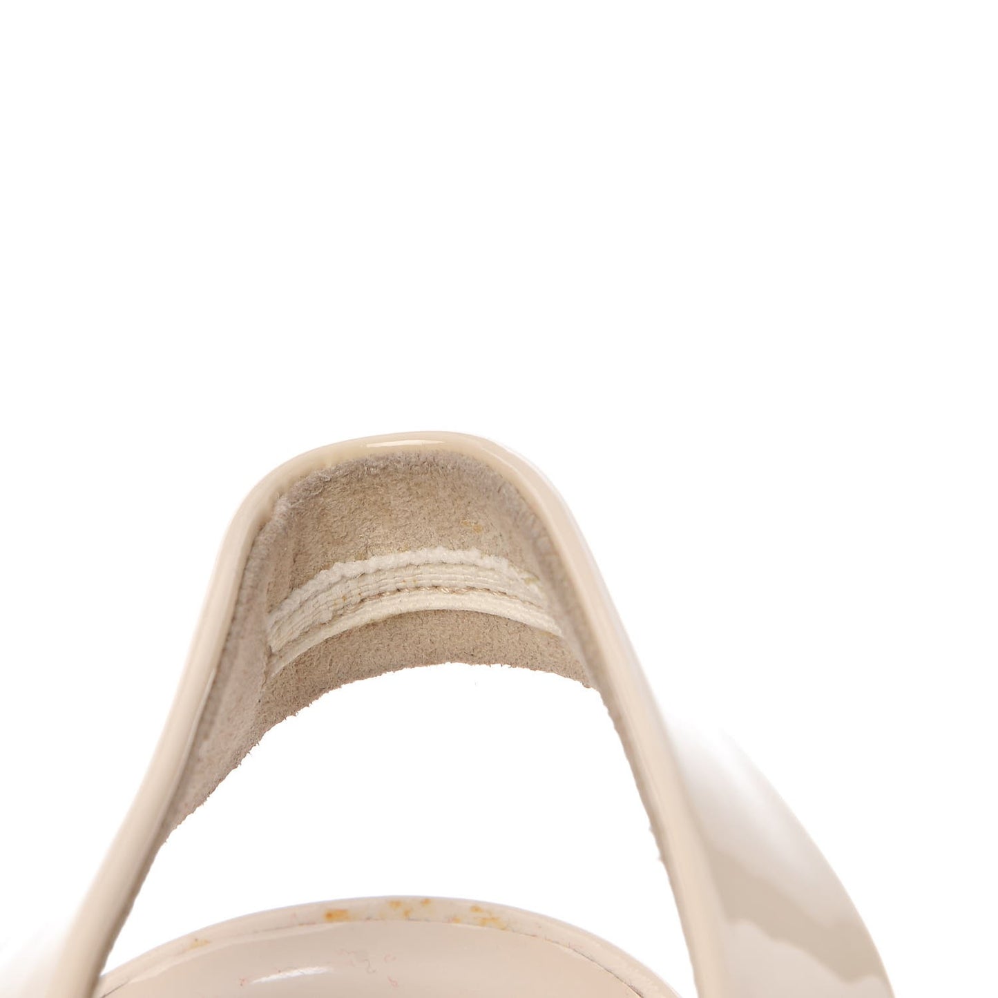 Patent Amelissa Platform Sandals 37 Natural
