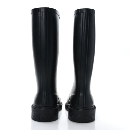 Chanel Caoutchouk CC High Boots 38 Black 5 of 8