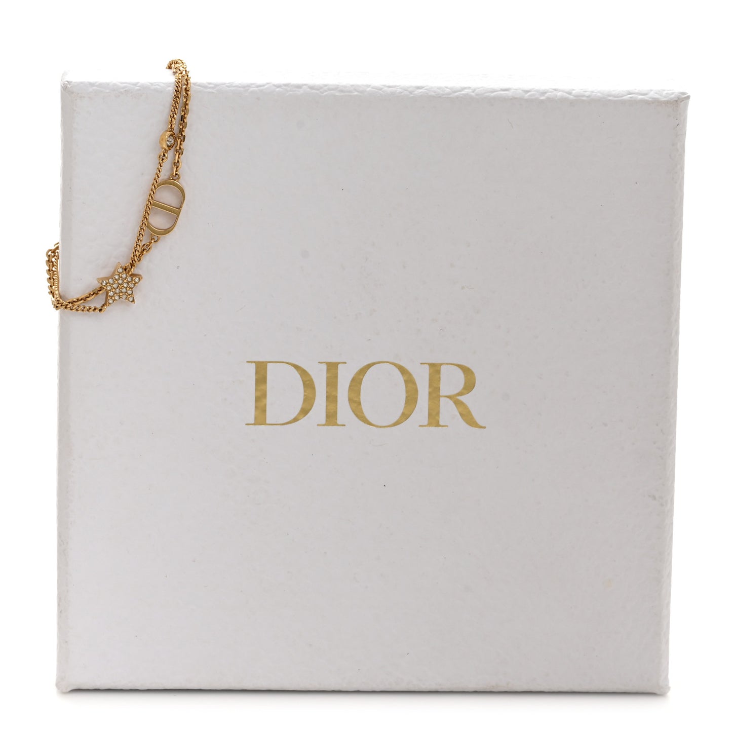 Metal Crystal CD Star Bracelet Gold